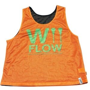 🥍Lacrosse Flow Society reversible mesh practice pinnie orange green black OSFM🥍